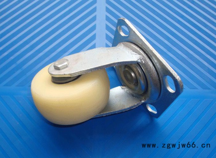 重型4寸尼龙万向轮 平板车轮手推车轮工业轮双轴承轮脚轮轮子滑轮图3