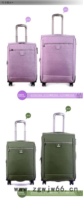 供应万向轮时尚拉杆箱上海方振定做图2