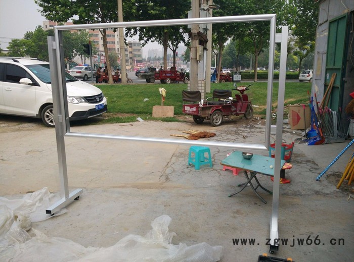 郑州钧道jd-bl 立式展板 户外带万向轮展示广告栏|室内多功能万向轮展架图3