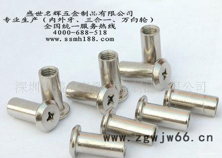 直销家具螺丝 螺母 刺母 三合一 玻璃夹 脚轮万向轮图2