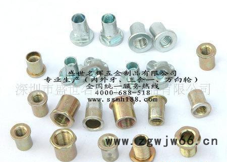 直销家具螺丝 螺母 刺母 三合一 玻璃夹 脚轮万向轮图2