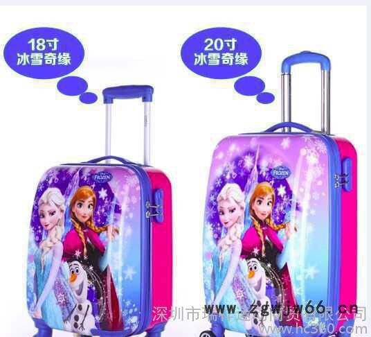 新款18寸20寸儿童旅行箱时尚漂亮卡通拉杆箱万向轮行李箱一件图3