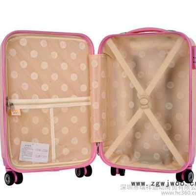 新款18寸20寸儿童旅行箱时尚漂亮卡通拉杆箱万向轮行李箱一件
