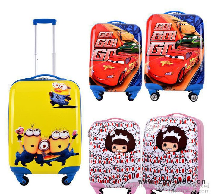 新款18寸20寸儿童旅行箱时尚漂亮卡通拉杆箱万向轮行李箱一件图2