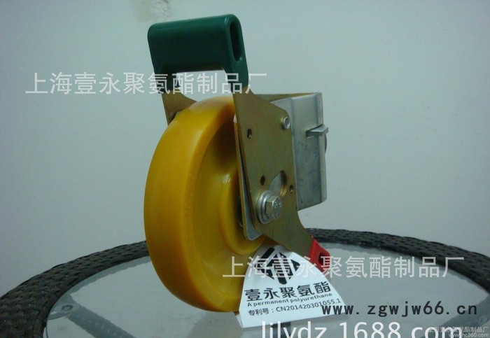 **8寸超耐磨聚氨酯安全预警鹰架轮，万向轮，叉车轮图2