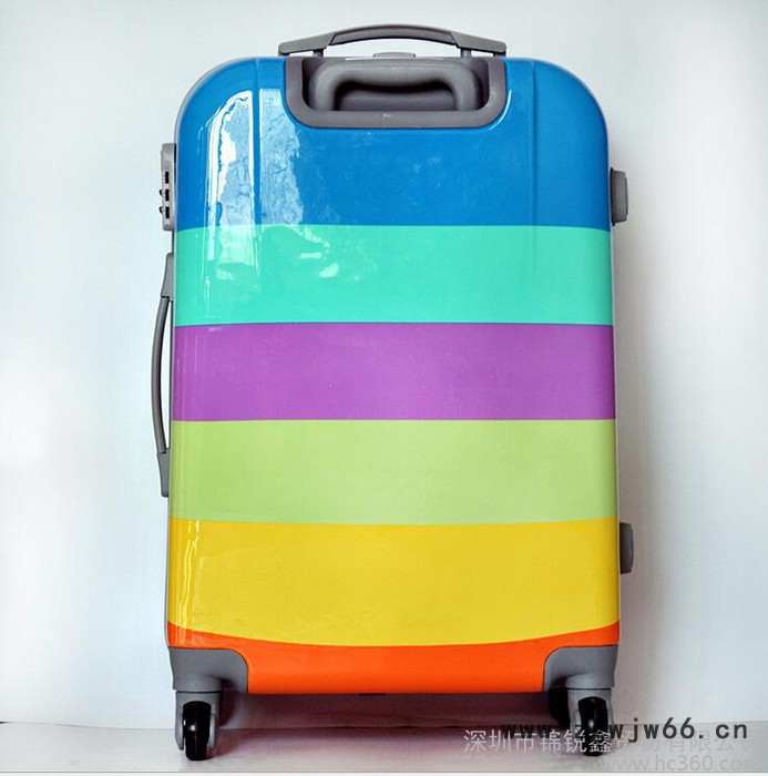20寸24寸登机箱 行李箱 万向轮拉杆箱 糖果色密码箱图2