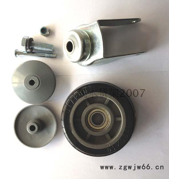 轮子 4寸PU双轴承载重轮 150升超市购物车专配 脚轮 万向轮 车轮图3