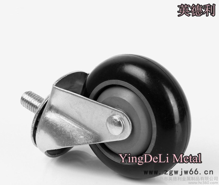 超市购物车脚轮 万向轮 载重轮 电梯轮 3寸PU图2