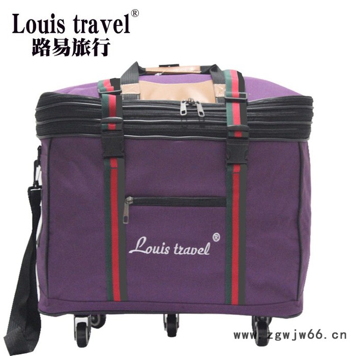 Louis travel行李箱大容量出国158航空托运包万向轮折叠加高牛津布旅行箱行李包图8