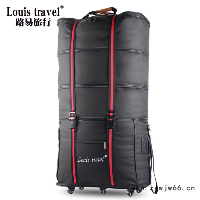 Louis travel行李箱大容量出国158航空托运包万向轮折叠加高牛津布旅行箱行李包图2