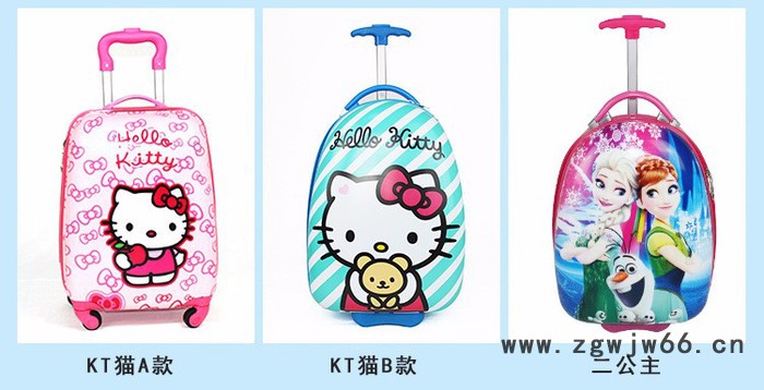 儿童拉杆箱ABS+PC万向轮小学生旅行箱礼品箱包米**16寸 金杰雨图2