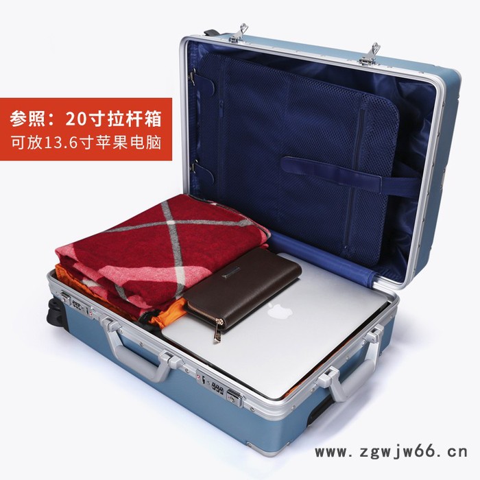 奥王PC磨砂拉杆箱万向轮20-28寸铝框旅行箱海关锁行李箱图7