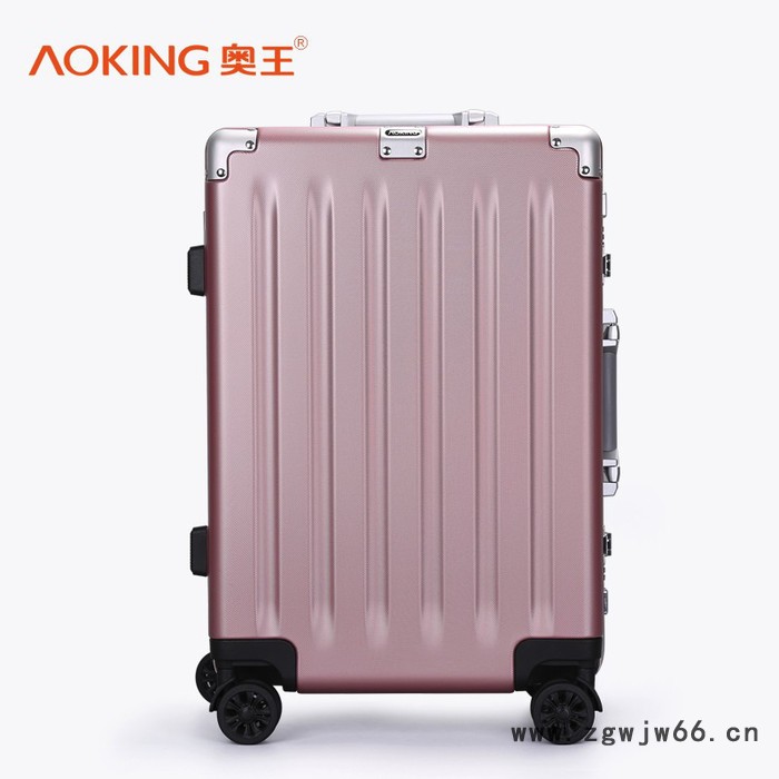 奥王PC磨砂拉杆箱万向轮20-28寸铝框旅行箱海关锁行李箱图4