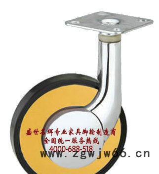 五金 彩色单边轮 脚轮万向轮 内外牙螺母 玻璃夹 三合一连接图2