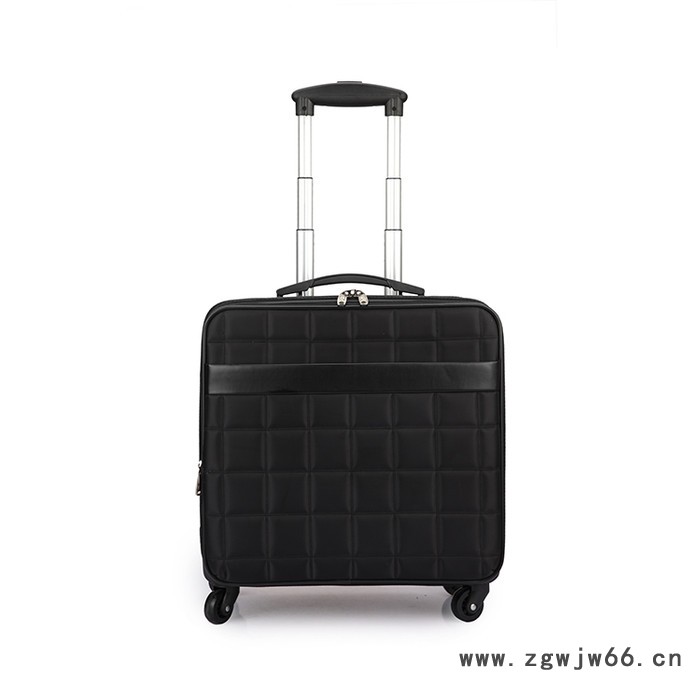 都尔丹14寸万向轮拉杆箱黑色旅行箱男女密码箱行李箱登机箱免邮图3