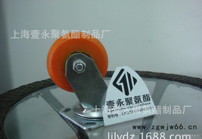 **4寸普通材质安全聚氨酯脚轮，万向轮，叉车轮图3