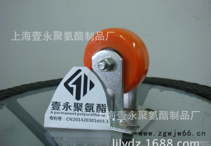 **4寸普通材质安全聚氨酯脚轮，万向轮，叉车轮图2