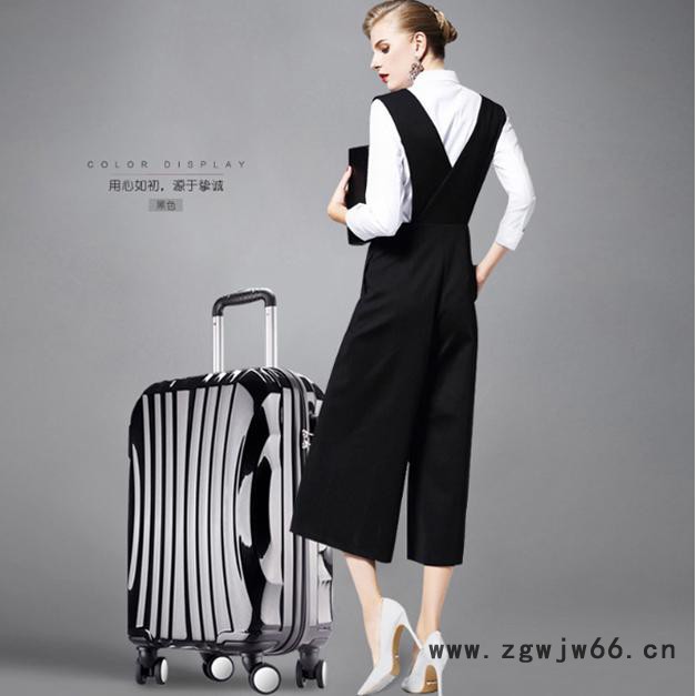 花花王子 拉杆箱万向轮旅行箱 密码箱包24寸行李箱女潮黄色货号20173图6