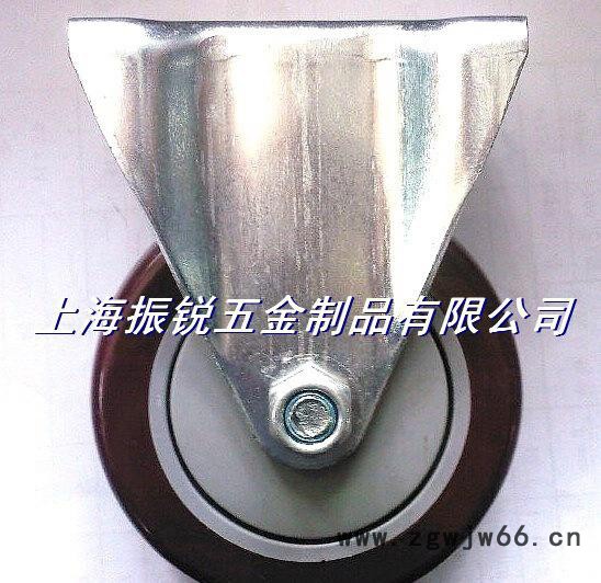 厂家4寸中型单轴承PU刹车脚轮.4寸PU刹车万向轮.4寸PVC轮子图2