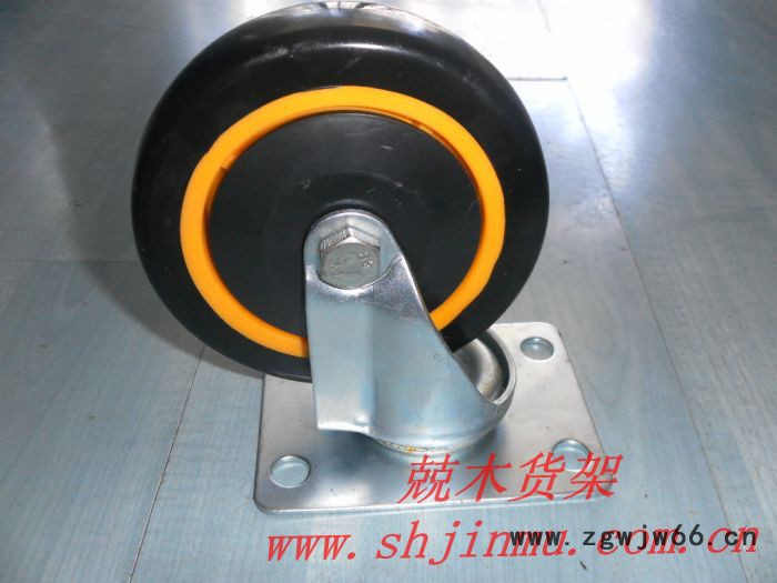 300型平板车万向轮 定向轮 手推车脚轮 PU轮 聚氨酯轮上海图2
