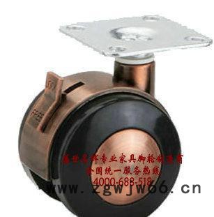 古铜平板万向轮 脚轮 三合一连接件 内外牙螺母 玻璃夹 碟母图3