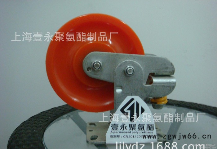 **8寸普通材质减震安全聚氨酯脚轮，万向轮，叉车轮图3