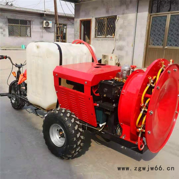 佳鑫喷头360度喷雾座驾式打药机  高杆喷嘴风送式打药机  节水节药农作物手推喷药机机厂家图2