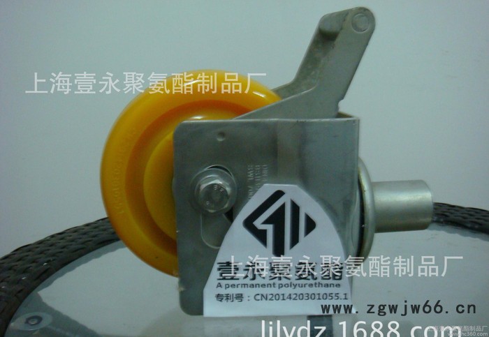 **6寸超耐磨聚氨酯安全预警鹰架轮，万向轮，叉车轮图2