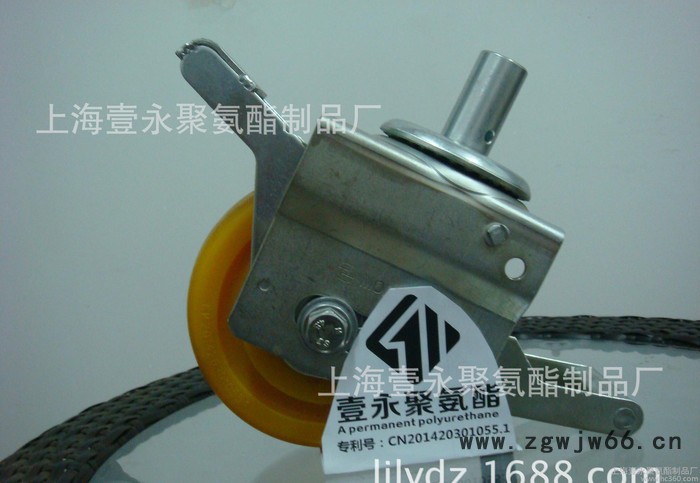 **6寸超耐磨聚氨酯安全预警鹰架轮，万向轮，叉车轮