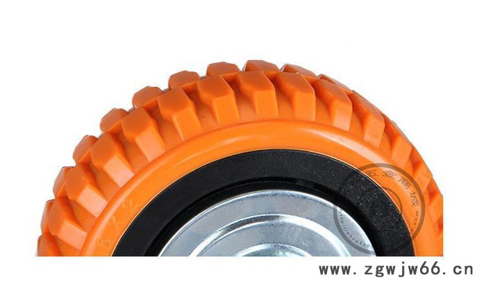 拖车脚轮4寸5寸6寸8寸万向轮重型小推车小车轮子转椅轮子橡胶图3