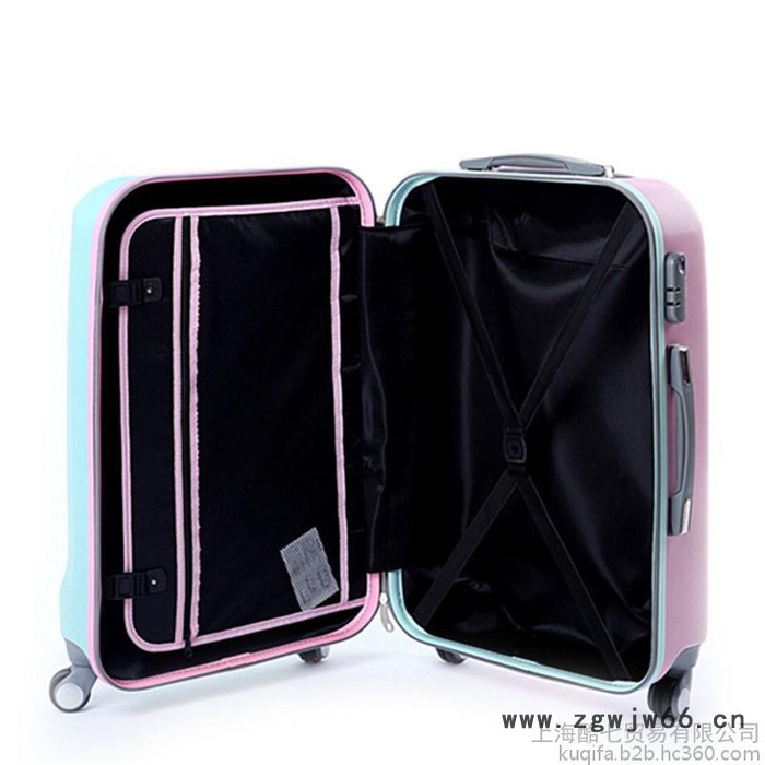 Louis travel可爱糖果拼色拉杆箱万向轮女24/26寸登机箱20寸旅行行李箱女新娘图2