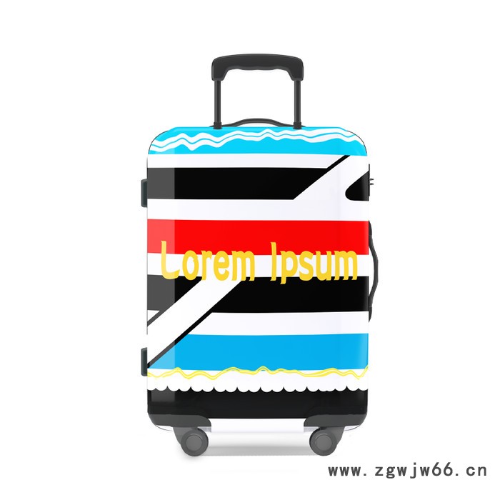 上海即印数码印刷定制时尚旅行20寸拉杆箱行李箱涂鸦轻便炫酷万向轮自定义定制图4