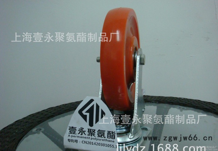 **8寸普通材质安全聚氨酯脚轮，万向轮，叉车轮图2