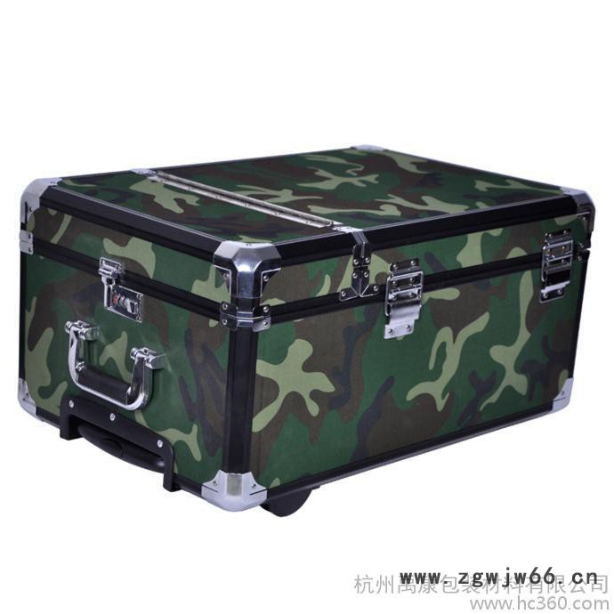 工厂迷彩布密码锁**行李拉杆箱 万向轮多功能防水防震防压图2