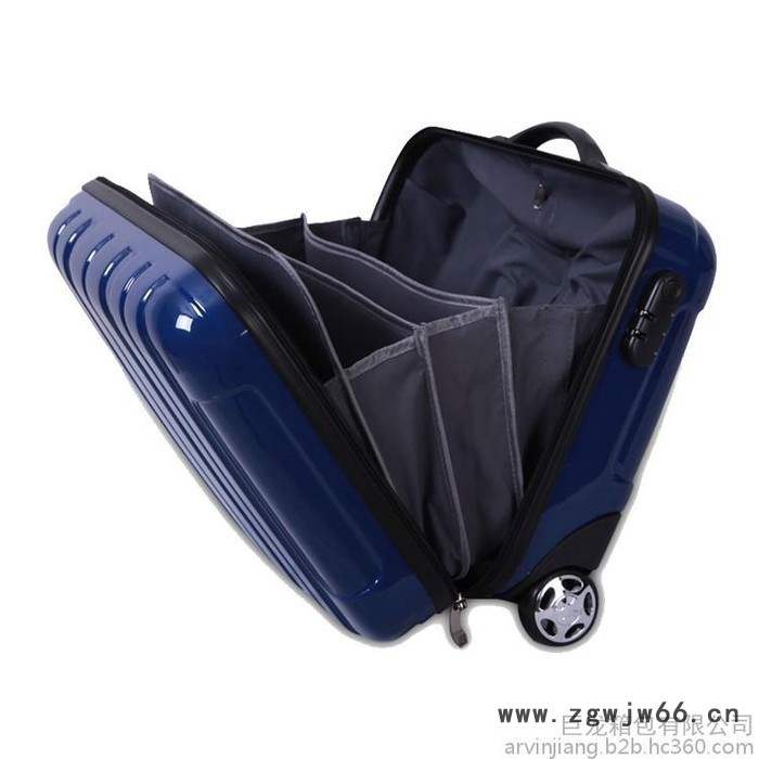 巨龙箱包 厂家定做经典商务旅行便携登机箱 17寸单/双层pc万向轮行李箱图5