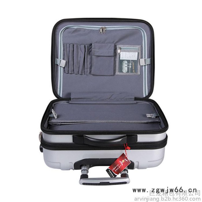 巨龙箱包 厂家定做经典商务旅行便携登机箱 17寸单/双层pc万向轮行李箱图2