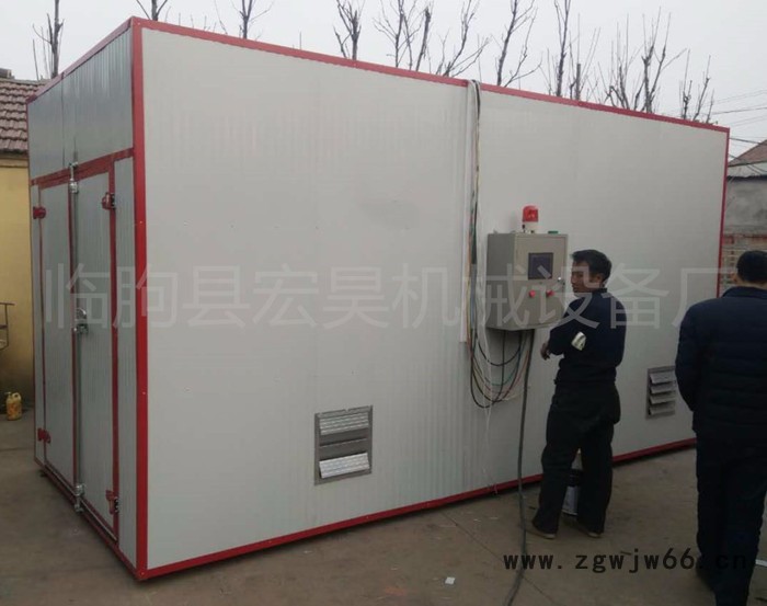 宏昊HH-600红枣烘干机专用万向轮货车货架  耐高温耐腐蚀循环轴流风机菊花干燥箱图6