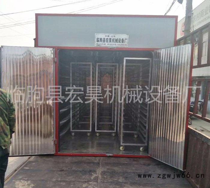 宏昊HH-600红枣烘干机专用万向轮货车货架  耐高温耐腐蚀循环轴流风机菊花干燥箱图7