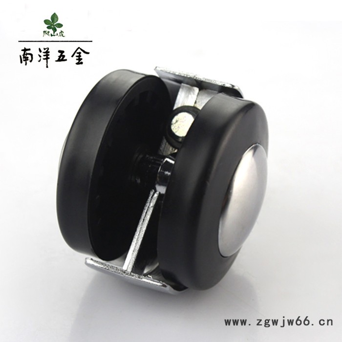 2寸丝牙脚轮合金万向轮 家具轮 转向小轮子茶几桌沙发轮带刹车图3