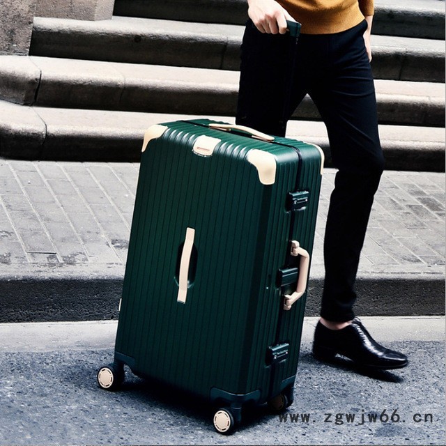 登机箱定制铝框拉杆箱 **行李旅行箱 印图案logo万向轮韩版行李箱定制 20/24/26/29寸ABS旅行箱批发图4