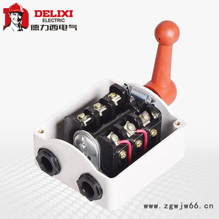 德力西倒顺开关380v三相 防水220v单相HY2-15电动机正反转开关15A图3