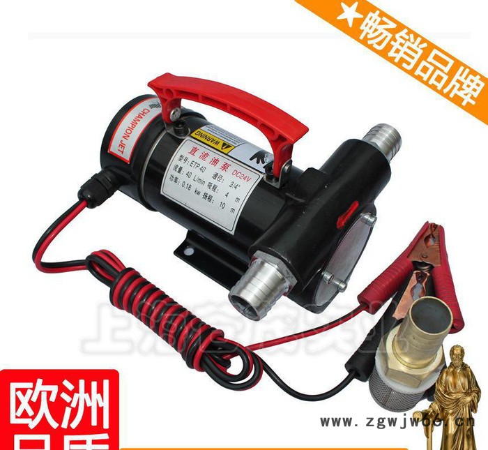 24v电动机油泵 24v吸油泵 学校柴油泵 简单图2