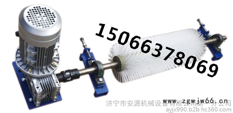 工厂直销电动毛刷清扫器 电动机毛刷辊 被动滚刷清扫器
