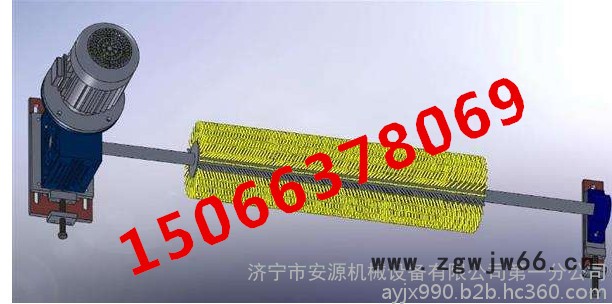 工厂直销电动毛刷清扫器 电动机毛刷辊 被动滚刷清扫器图5