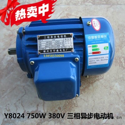 红发Y8024 三相异步电动机750W电机纺织机械全铜线380V电机