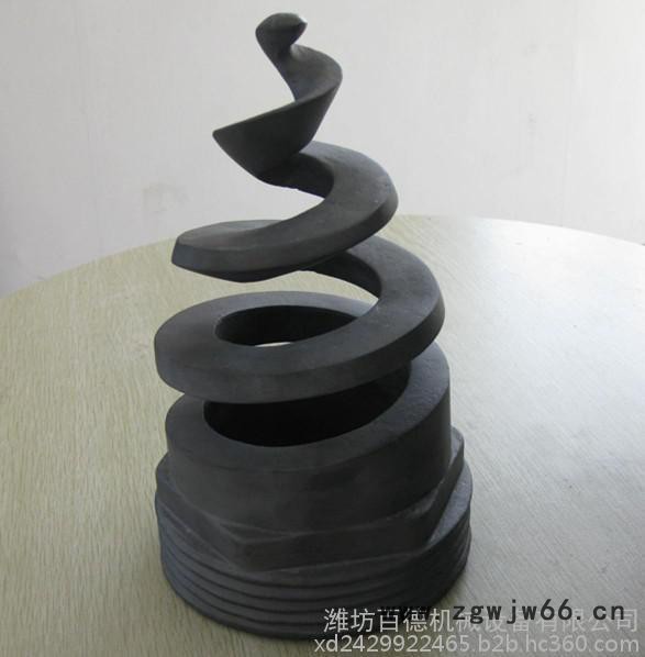 碳化硅脱硫喷嘴，江苏电厂**碳化硅四寸4寸Dn100碳化硅螺旋实心锥喷嘴图7