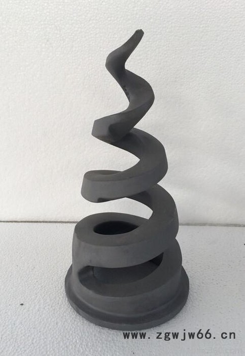 碳化硅脱硫喷嘴，江苏电厂**碳化硅四寸4寸Dn100碳化硅螺旋实心锥喷嘴图2