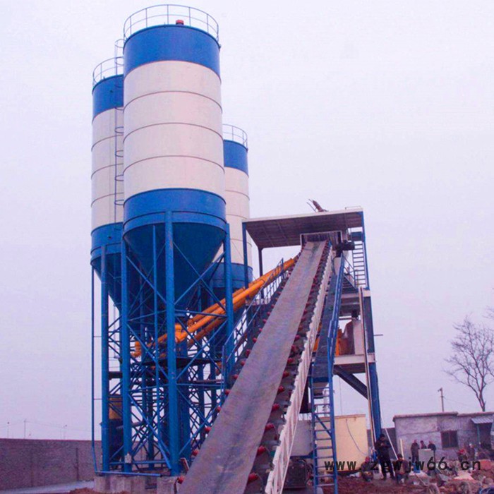 三强机械供应搅拌站电动机  移动式搅拌站 混凝土搅拌站资质 混凝土搅拌站生产厂家图5