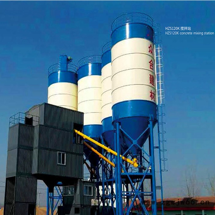 三强机械供应搅拌站电动机  移动式搅拌站 混凝土搅拌站资质 混凝土搅拌站生产厂家图4