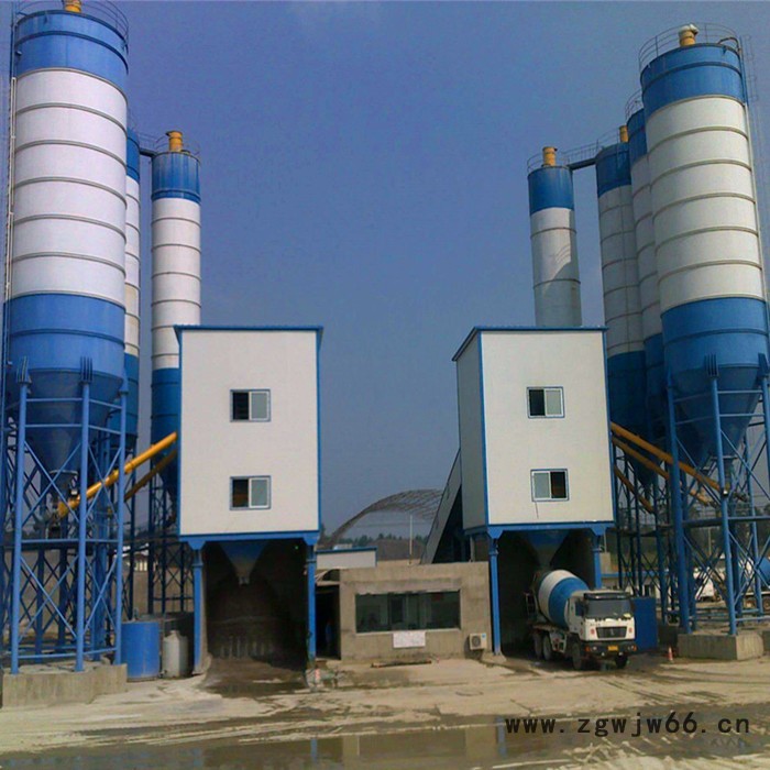 三强机械供应搅拌站电动机  移动式搅拌站 混凝土搅拌站资质 混凝土搅拌站生产厂家图2